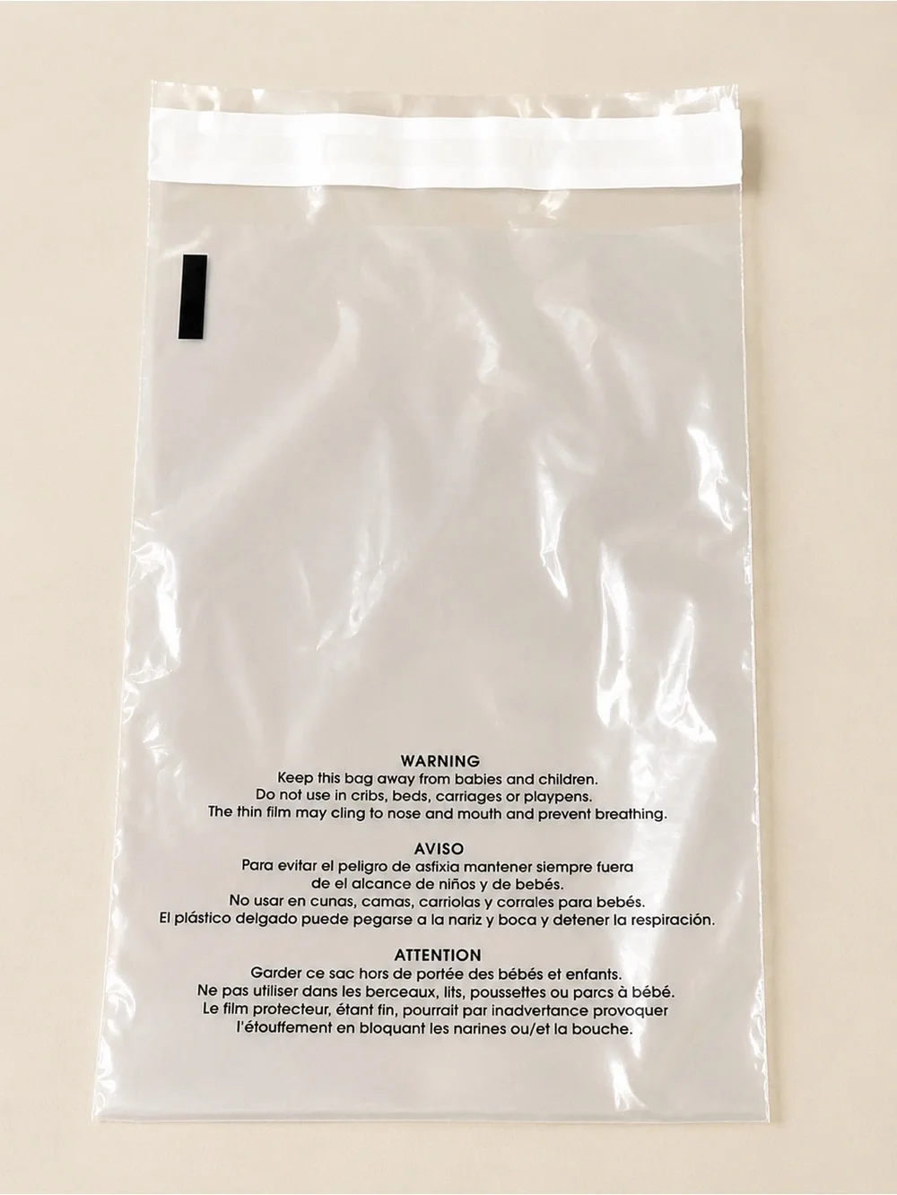 Clear poly bags 8 x 10- 25 bags